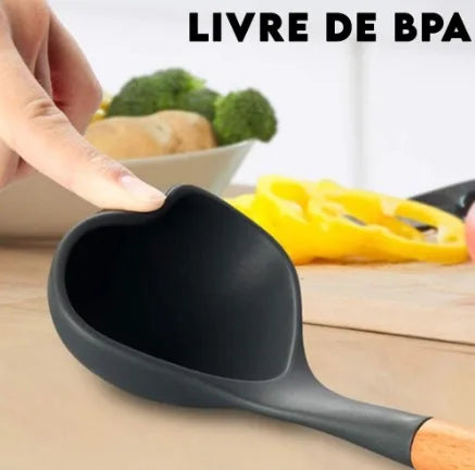 Kit Jogo 12 Peças Utensílios de Cozinha de Silicone ✅