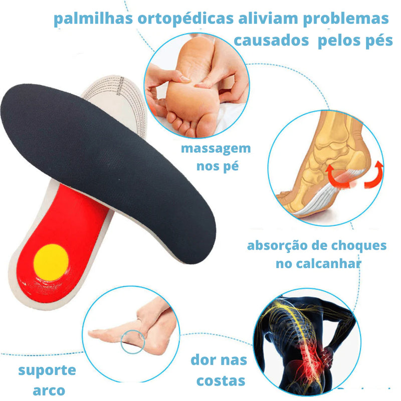 Palmilha Ortopédica Ultra Alívio - HC ✅