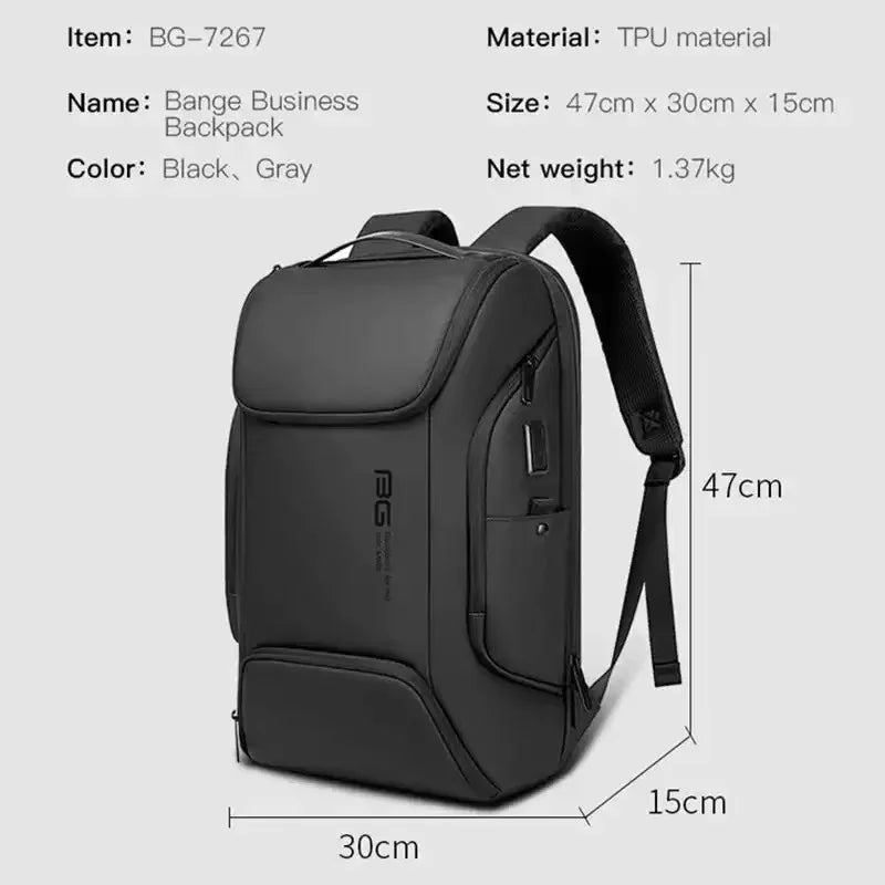 Mochila Executiva Paris Original - Impermeável com Compartimento USB ✅