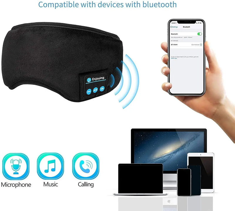 Máscara de Olho De Dormir C/ Fone De Ouvido Bluetooth - Sleep Mask™ 😴