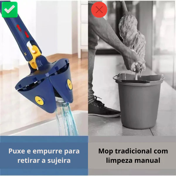 Mop Giratório de Limpeza 360º UltraClean  ✅