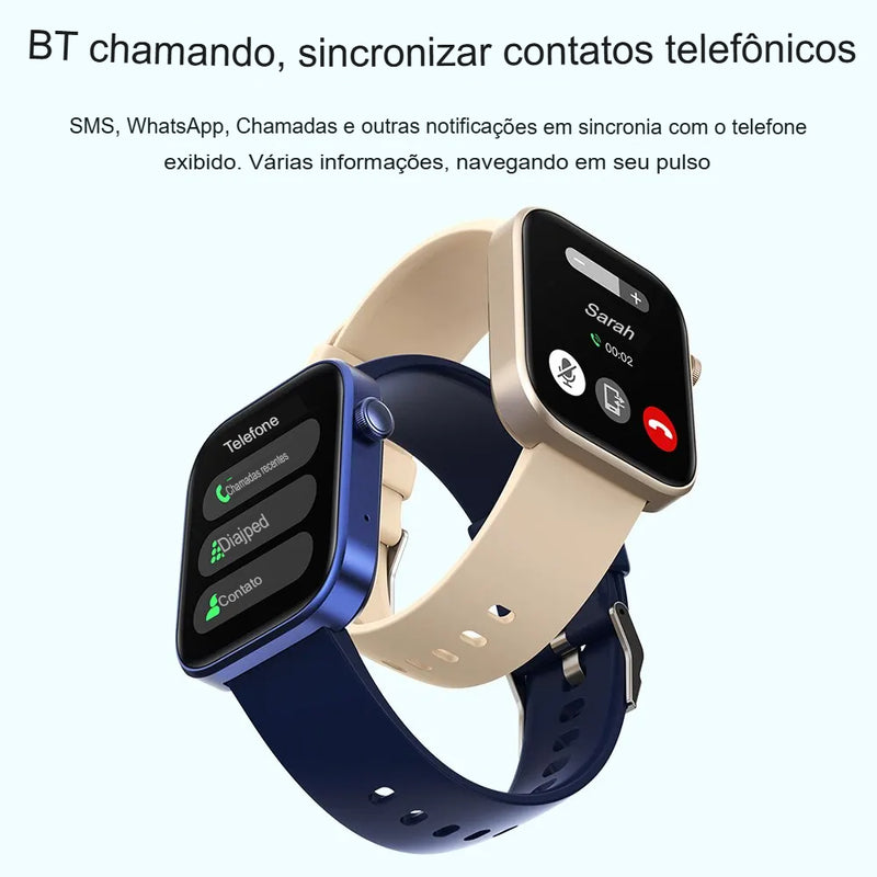 Smartwatch (Relógio Inteligente) 2025 Modelo com Comando por Voz e Monitoramento da Saúde ⭐✅