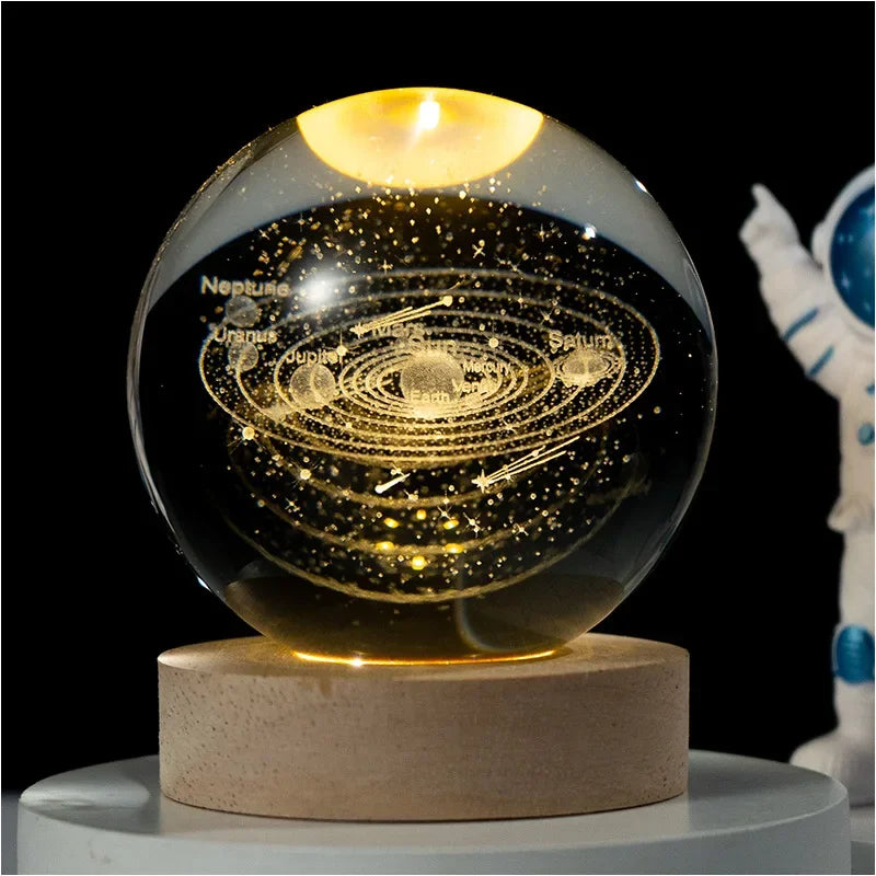 Luminária Decorativa Espacial 3D - Cosmic Glow 🪐🌕✅