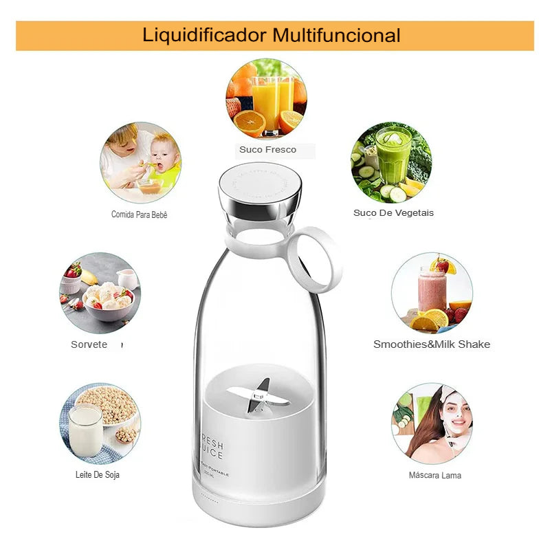 Liquidificador Portátil e Mixer Sem Fio - Fresh Juice ⭐✅