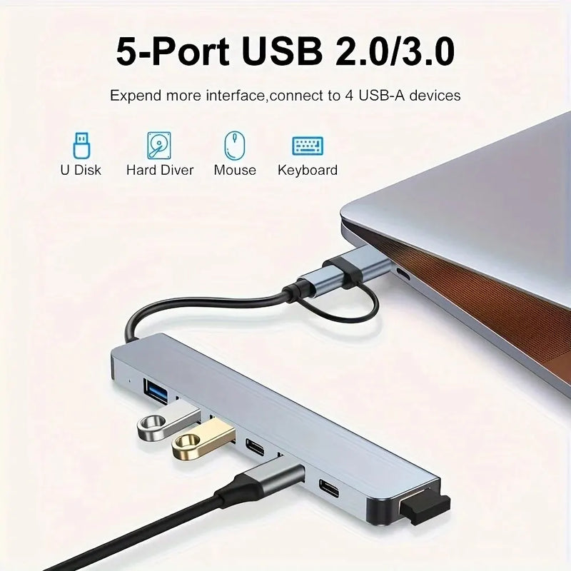 Adaptador de Transferência de Dados USB 3.0 - Revestido de Alumínio, Tipo C ✅