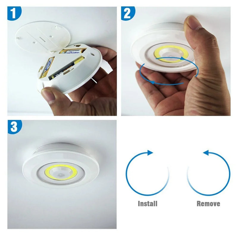 Kit Lâmpadas de Led - Sem fio com Controle Remoto ✅